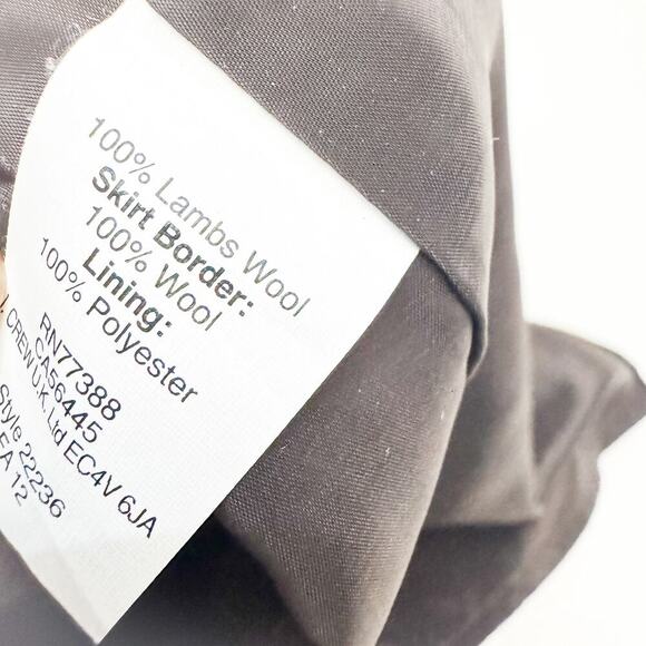 J. Crew Plaid Patterned Lambs Wool Lined Mini Skirt Size 4 - Picture 5 of 6